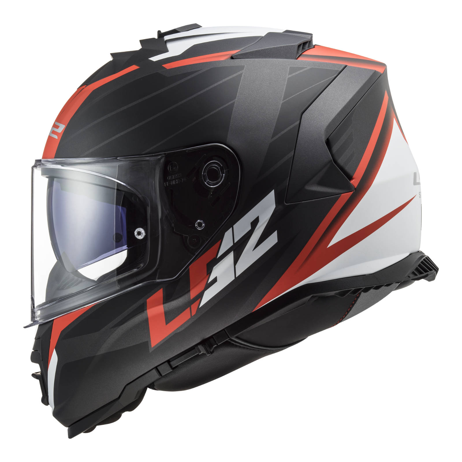 New LS2 Ff800 Storm Nerve Helmet - Matte Black / Red (2XL) LS2FF800NERVBLKRD2XL