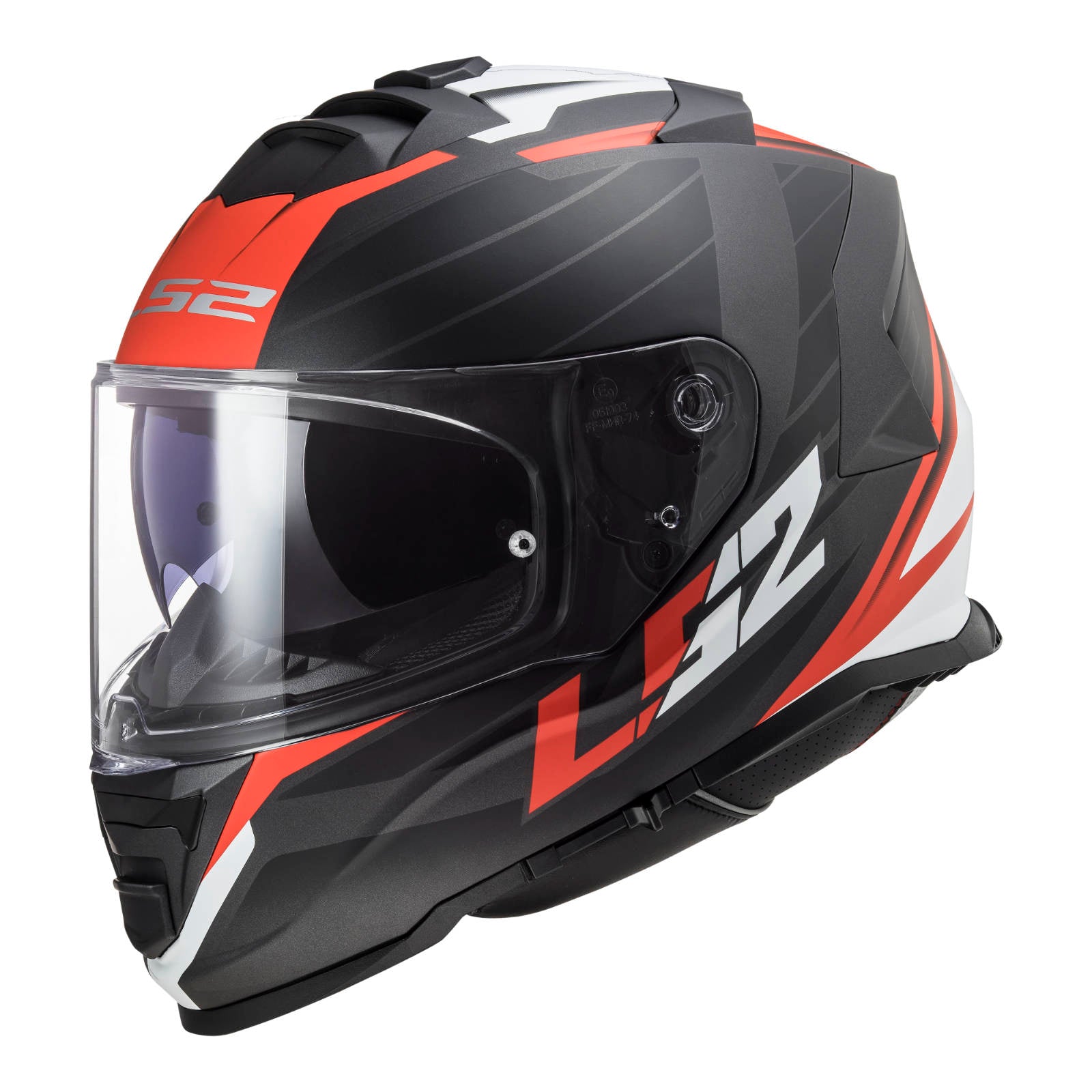 New LS2 Ff800 Storm Nerve Helmet - Matte Black / Red (XS) LS2FF800NERVBLKRDXS