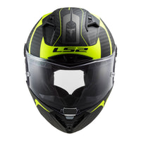New LS2 FF805C Thunder Carbon Helmet - Hi-Vis / Yellow (XS) #LS2FF805BLKHVY6KXS