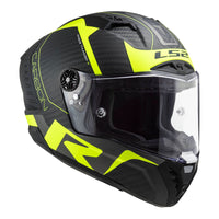 New LS2 FF805C Thunder Carbon Helmet - Hi-Vis / Yellow (XS) #LS2FF805BLKHVY6KXS