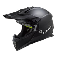 New LS2 MX437J Fast EVO Mini Helmet - Matte Black (YOUTH L) #LS2MX437JBLKL