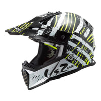 New LS2 MX437 Fast EVO Verve Helmet - Black / White (XL) #LS2MX437VERVEXL