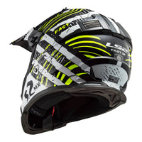 New LS2 MX437 Fast EVO Verve Helmet - Black / White (XL) #LS2MX437VERVEXL