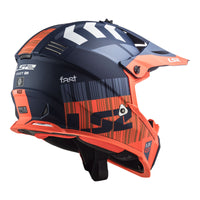 New LS2 MX437 Fast EVO Xcode Helmet Matte Blue / Orange (XL) #LS2MX437XCOBOXL