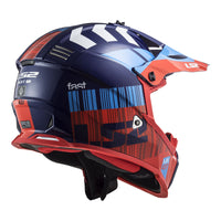 New LS2 MX437 Fast EVO Xcode Helmet - Red / Blue (2XL) #LS2MX437XCORB2XL
