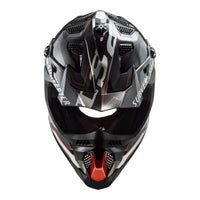 LS2 MX700 Subverter EVO Arched Helmet - Black / Titanium / Silver (S)