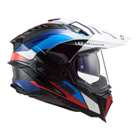 New LS2 Mx701 Explorer Carbon Frontier Helmet Black/Blue SM LS2MX701EXPCBLKTITS
