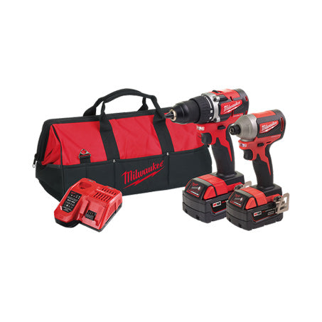 New Milwaukee M18 2 Piece Power Pack 2A 18v 1y Warranty - M18CBLPP2A-302B