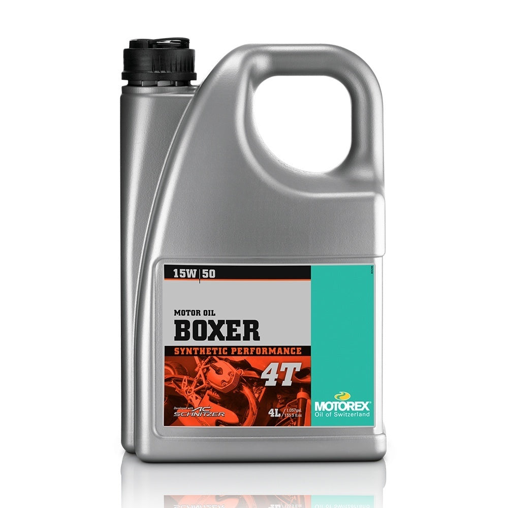 New MOTOREX Boxer 4 Stroke Oil 4T 15W50 - 4 Litre MBO4T4