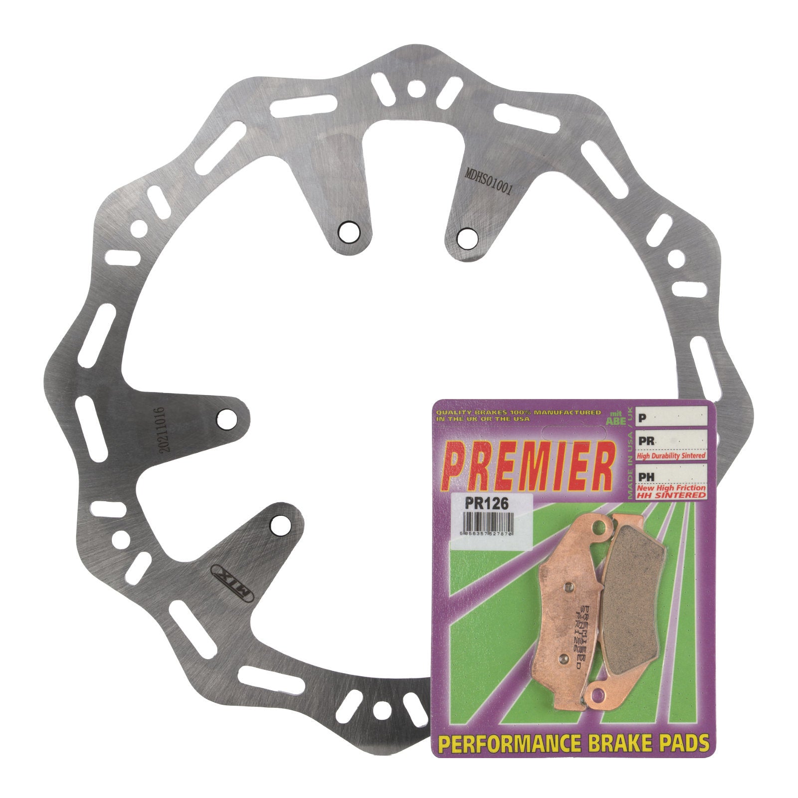 New MTX Hornet Brake Disc & Premier Pad - Front Kit For Honda #MDHKF01001