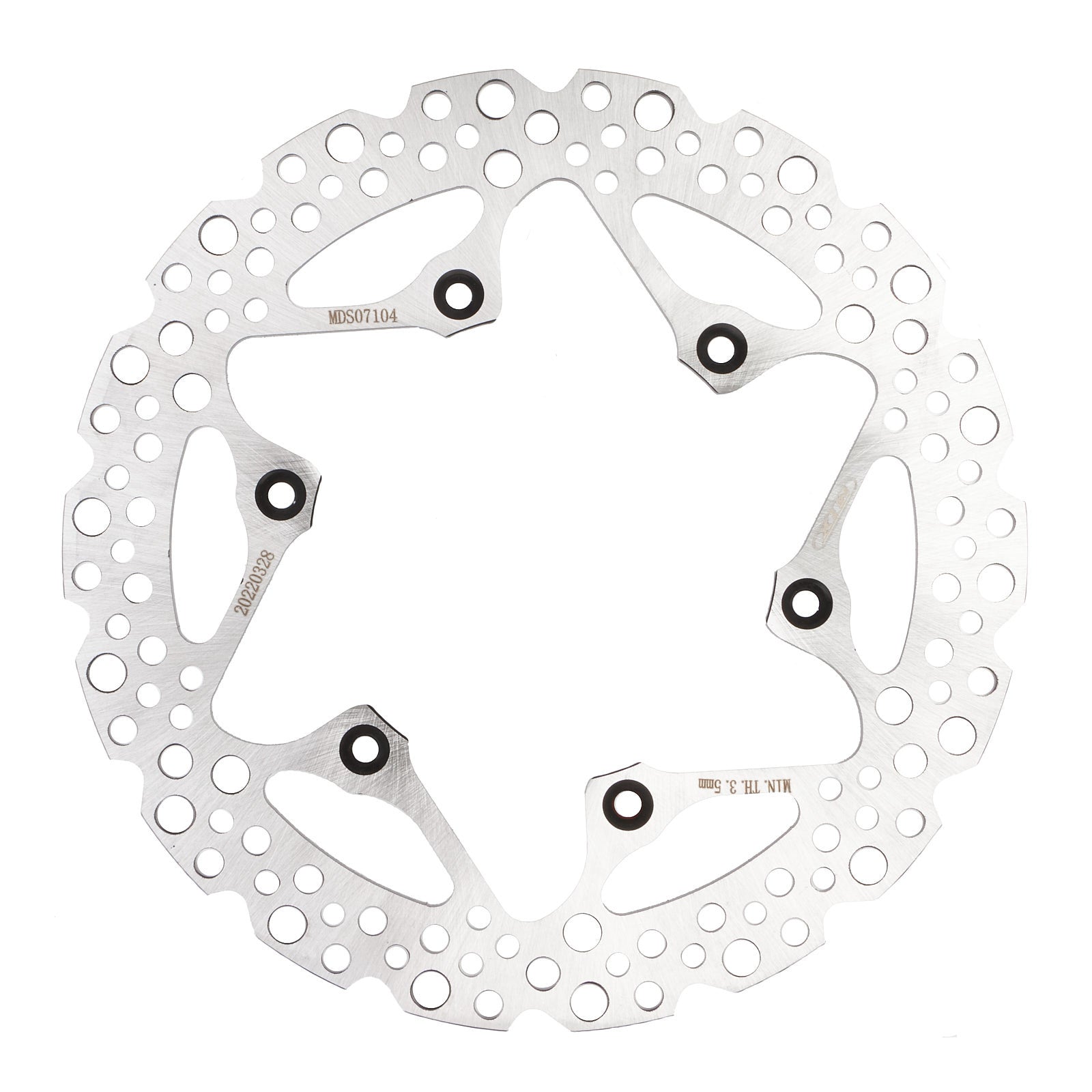 New MTX Brake Disc Rotor Solid Type - Rear #MDS07104