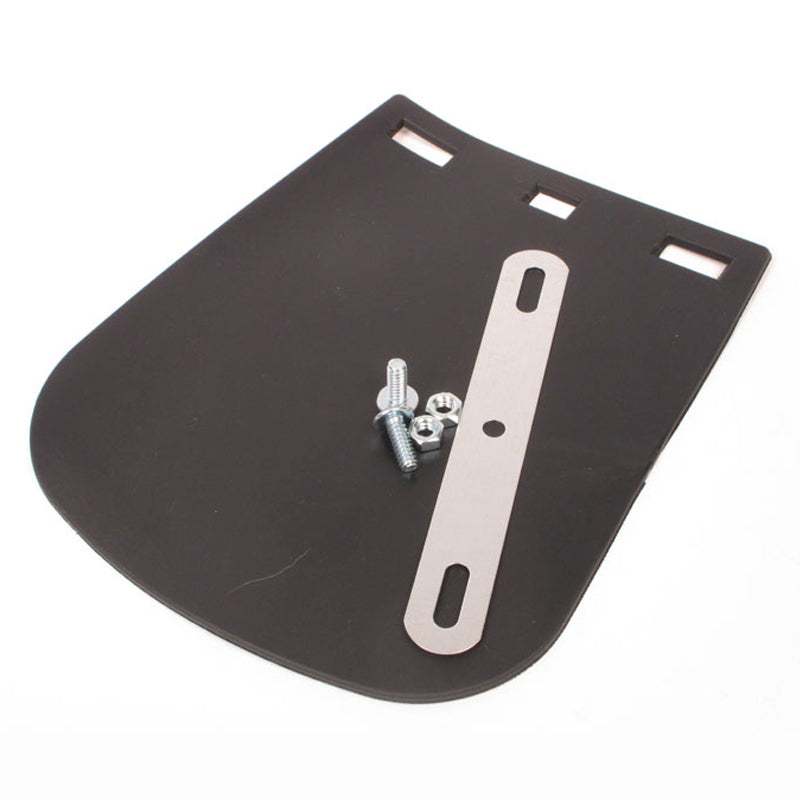 New WHITES Mud Flap Black PVC Small #MFS