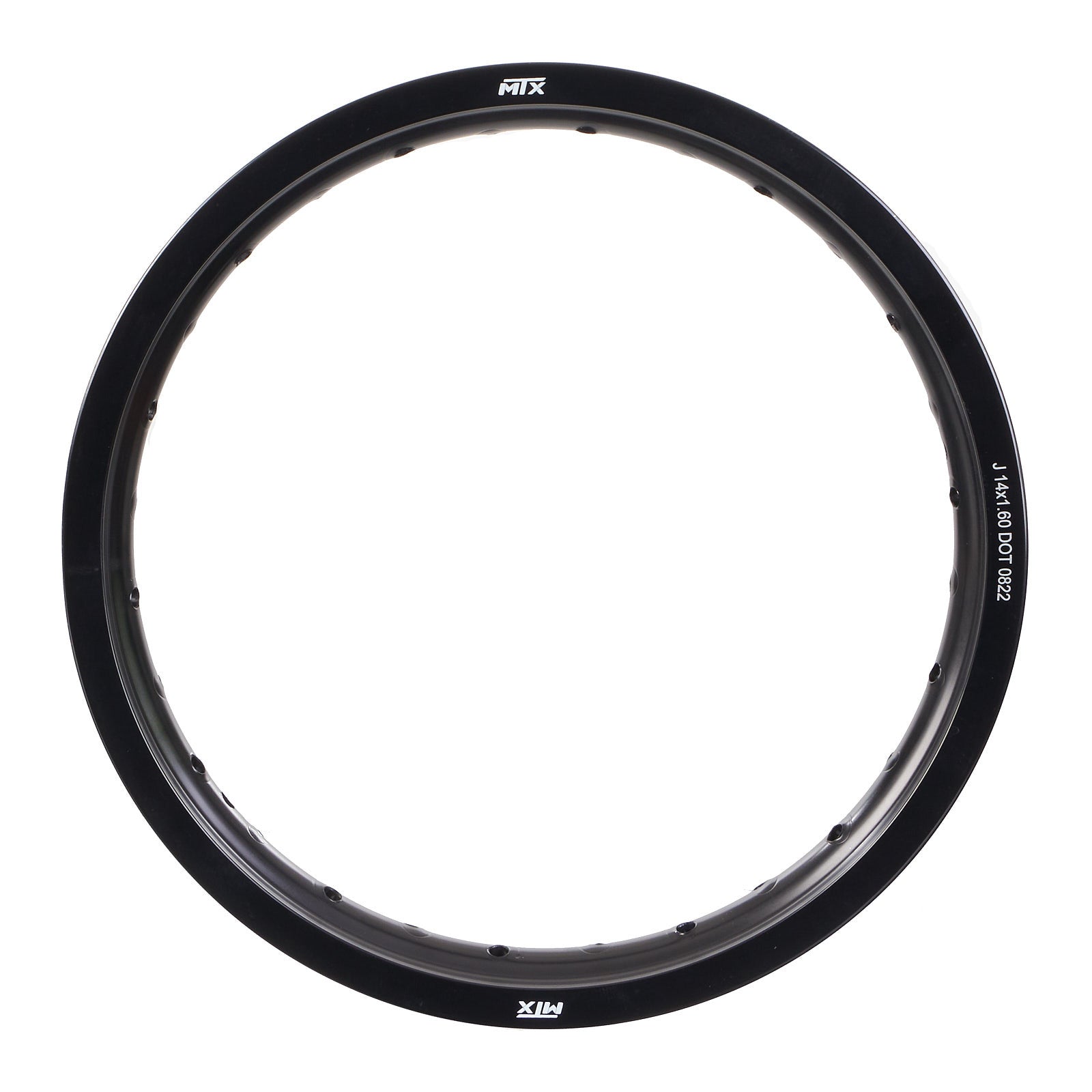 MTX PARTS Motorcycle MTX Rim 7075 T6 Alloy - 14x1.60 28H - Black #MRRIM1416028B1 | Australian Moto Spares