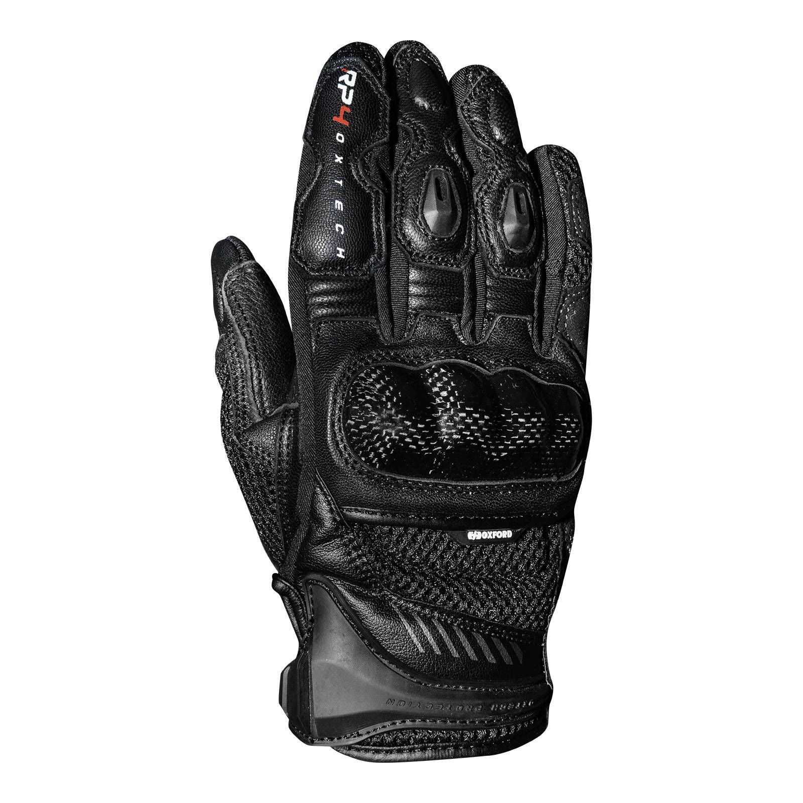 New OXFORD RP-4 Short Leather Sport Glove - Black (M) #OXGM173101M