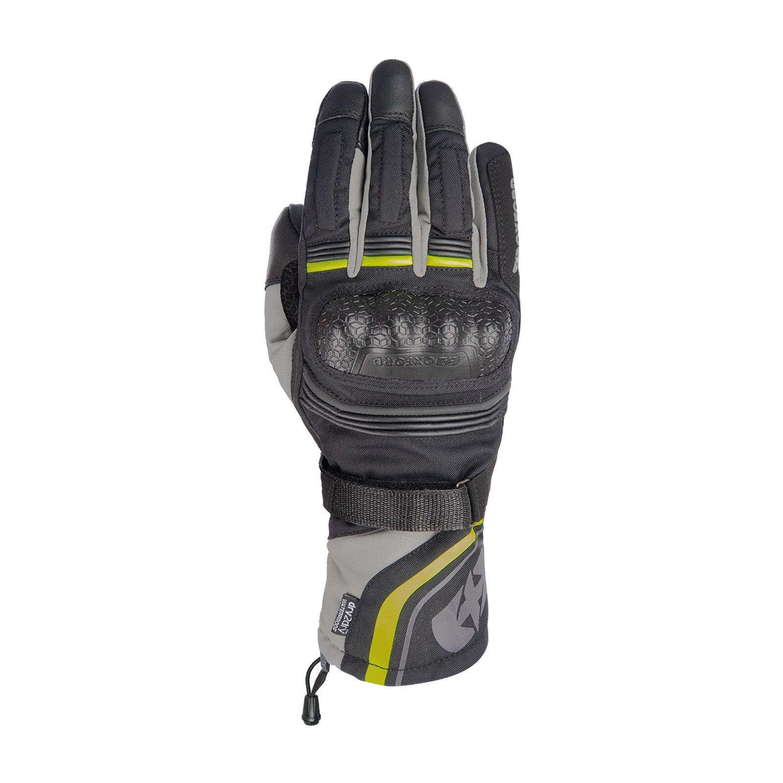 OXFORD Montreal 4.0 Dry2Dry Gloves - Black / Grey / Fluro (3XL) #OXGM2011053XL