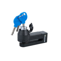 New OXFORD Titan Disc Lock 10mm Pin - Black Include Pouch #OXLK485