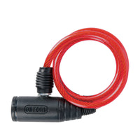 New OXFORD Bumper Cable Lock Red 6mm x 600mm #OXOF06