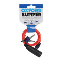 New OXFORD Bumper Cable Lock Red 6mm x 600mm #OXOF06
