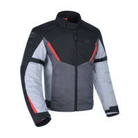New OXFORD Delta 1.0 Waterproof Jacket - Black / Grey / Red (2XL) #OXTM1931022XL