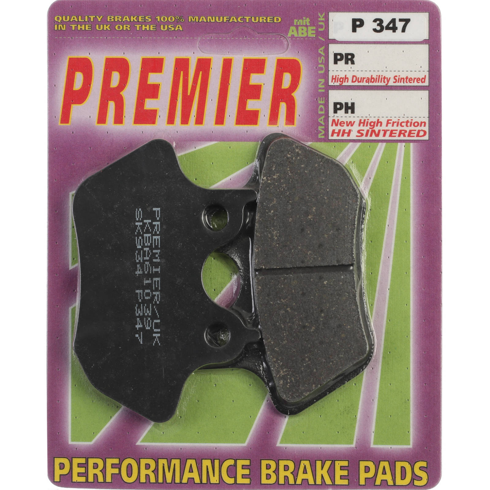 New PREMIER Brake Pads - P Organic Standard #PBP347