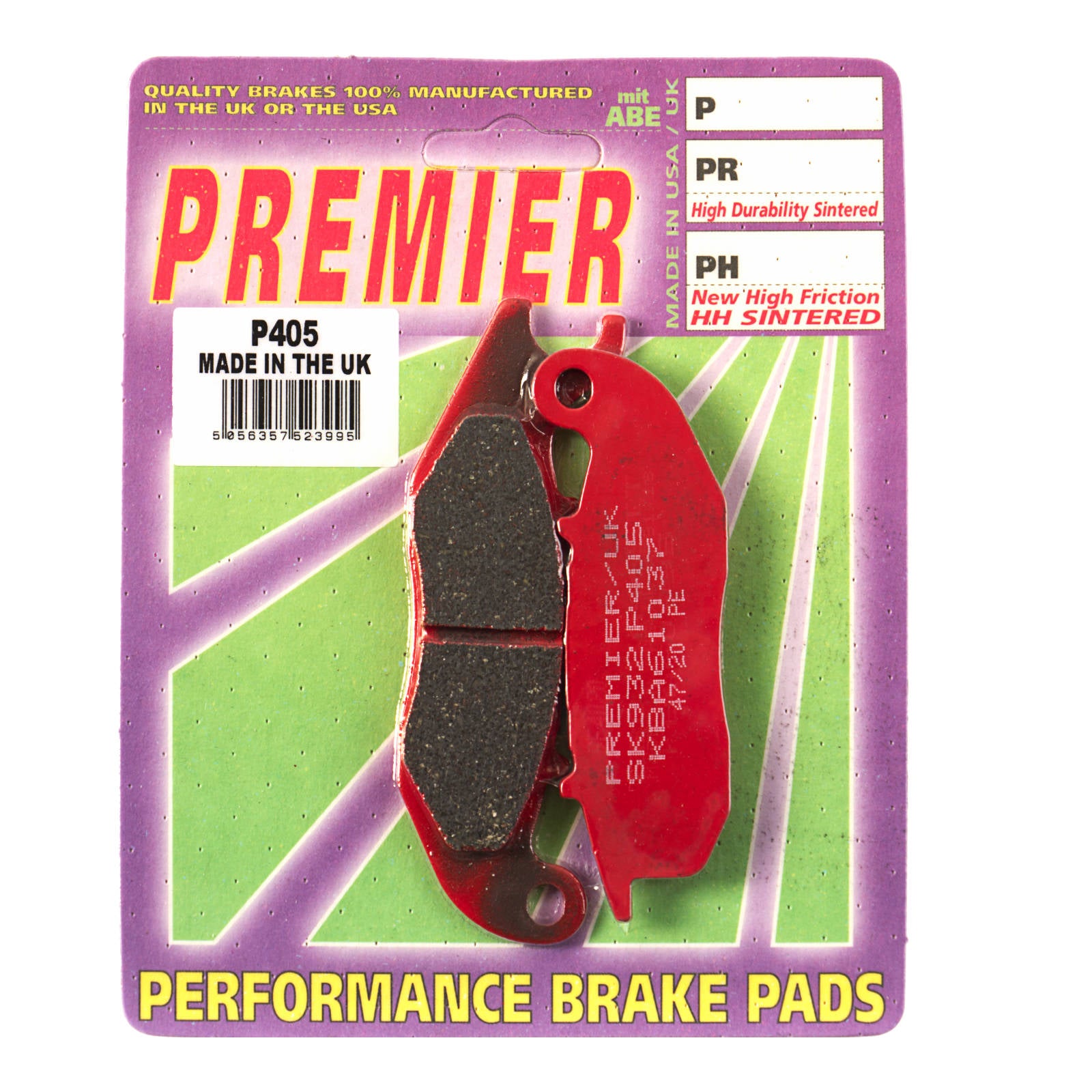 New PREMIER Brake Pads - P Organic Standard (GF278S3) #PBP405