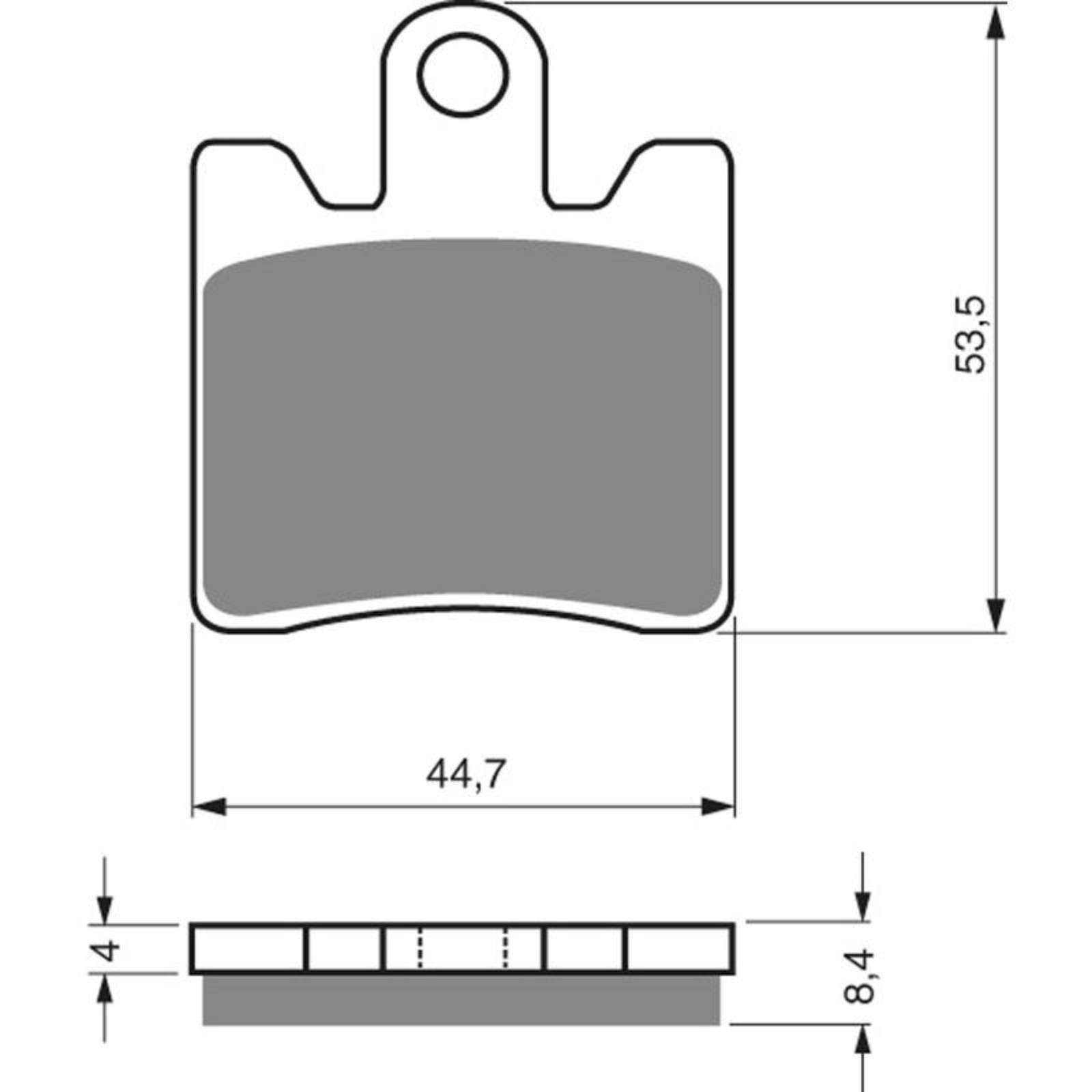 New PREMIER Brake Pad - PH Street Sintered (GF326S3) #PBPH366