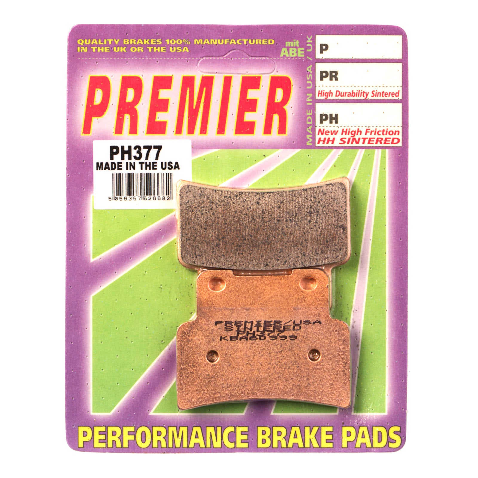 New PREMIER Brake Pads - PH Street Sintered #PBPH377