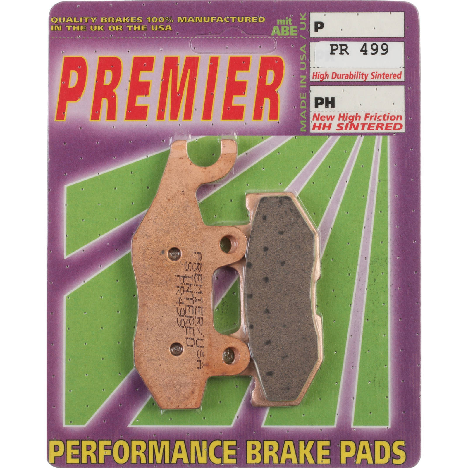 New PREMIER Brake Pads - PR Off-Road Sintered #PBPR499