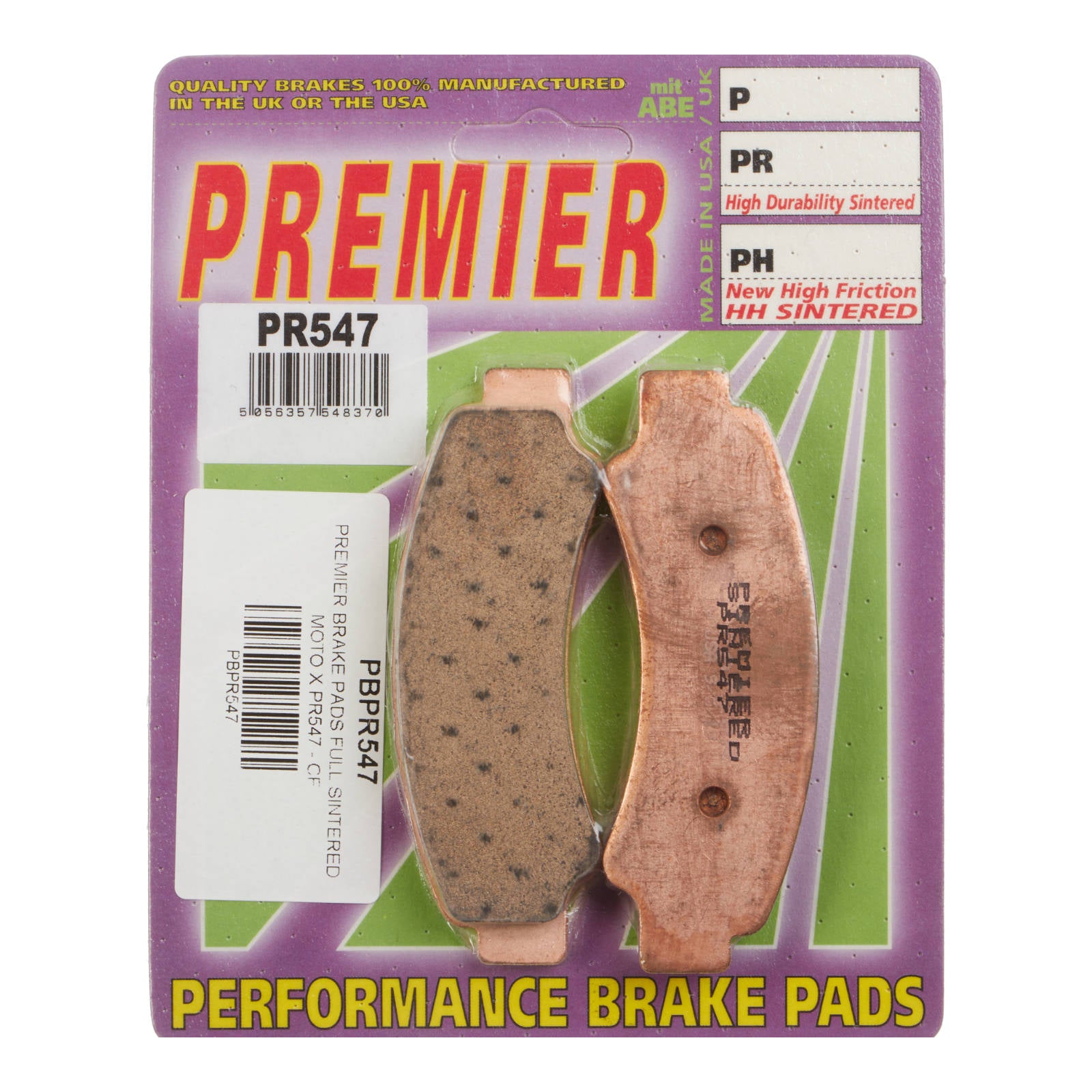 New PREMIER Brake Pads - PR Off-Road Sintered #PBPR547