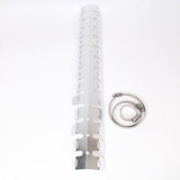 New WHITES Head Pipe Exhaust Guard With Clamp - Sil #PGS