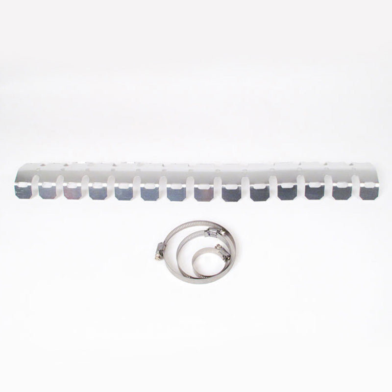 New WHITES Head Pipe Exhaust Guard With Clamp - Sil #PGS