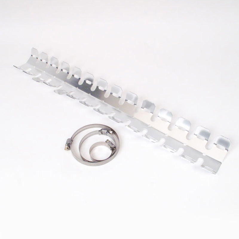 New WHITES Head Pipe Exhaust Guard With Clamp - Sil #PGS