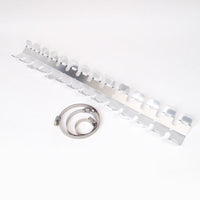 New WHITES Head Pipe Exhaust Guard With Clamp - Sil #PGS