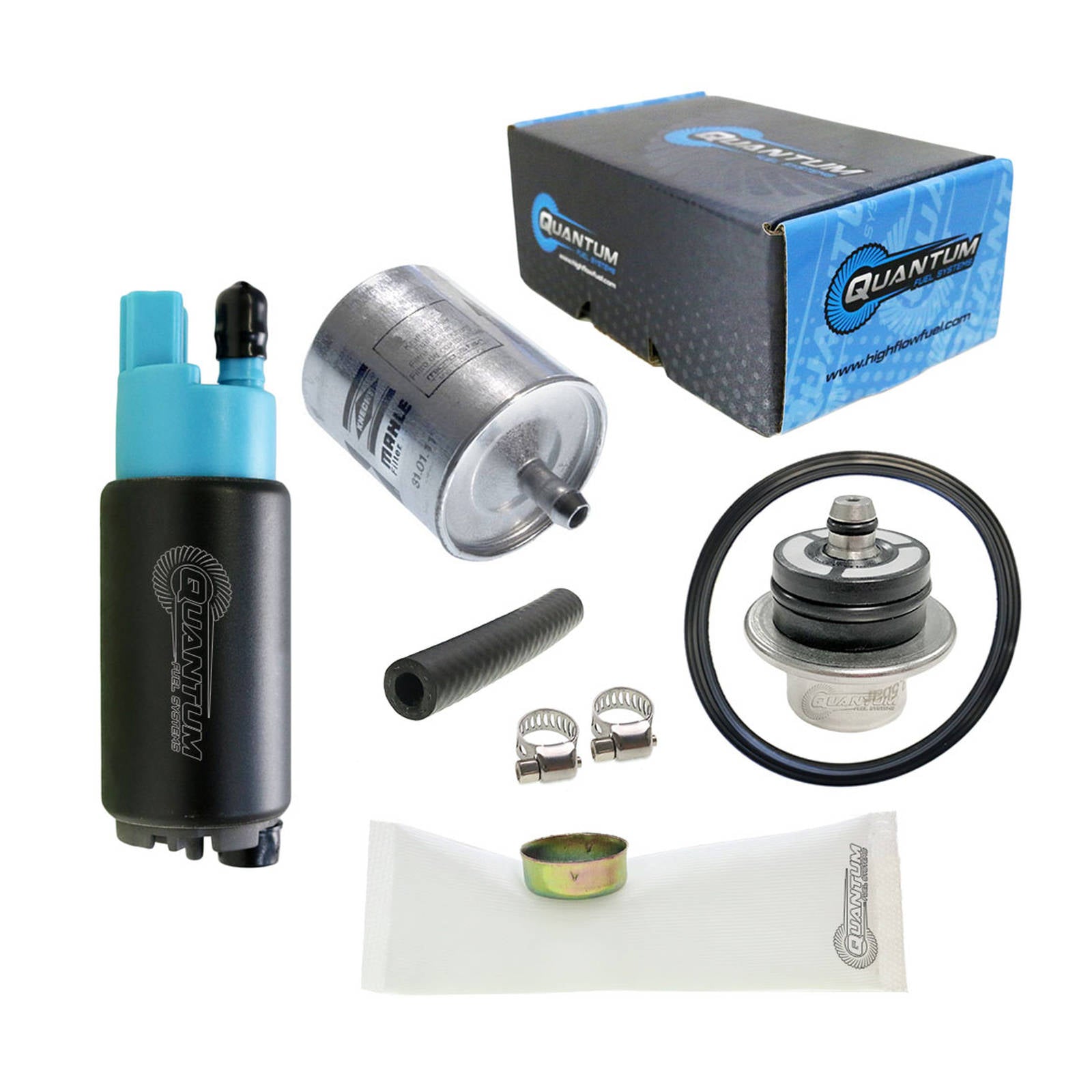 QUANTUM In-Tank EFI Fuel Pump With Regulator Tank Seal And Filter #QFHFP382BR2TF