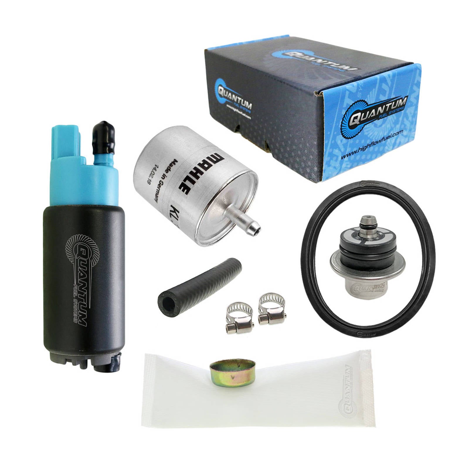 QUANTUM In-Tank EFI Fuel Pump With Regulator Tank Seal Filter #QFHFP382BRT3F2 | Australian Moto Spares