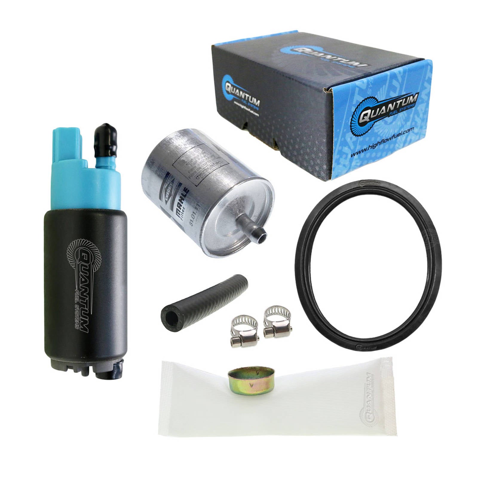 New QUANTUM In-Tank EFI Fuel Pump With Tank Seal And Filter #QFHFP382BT3F