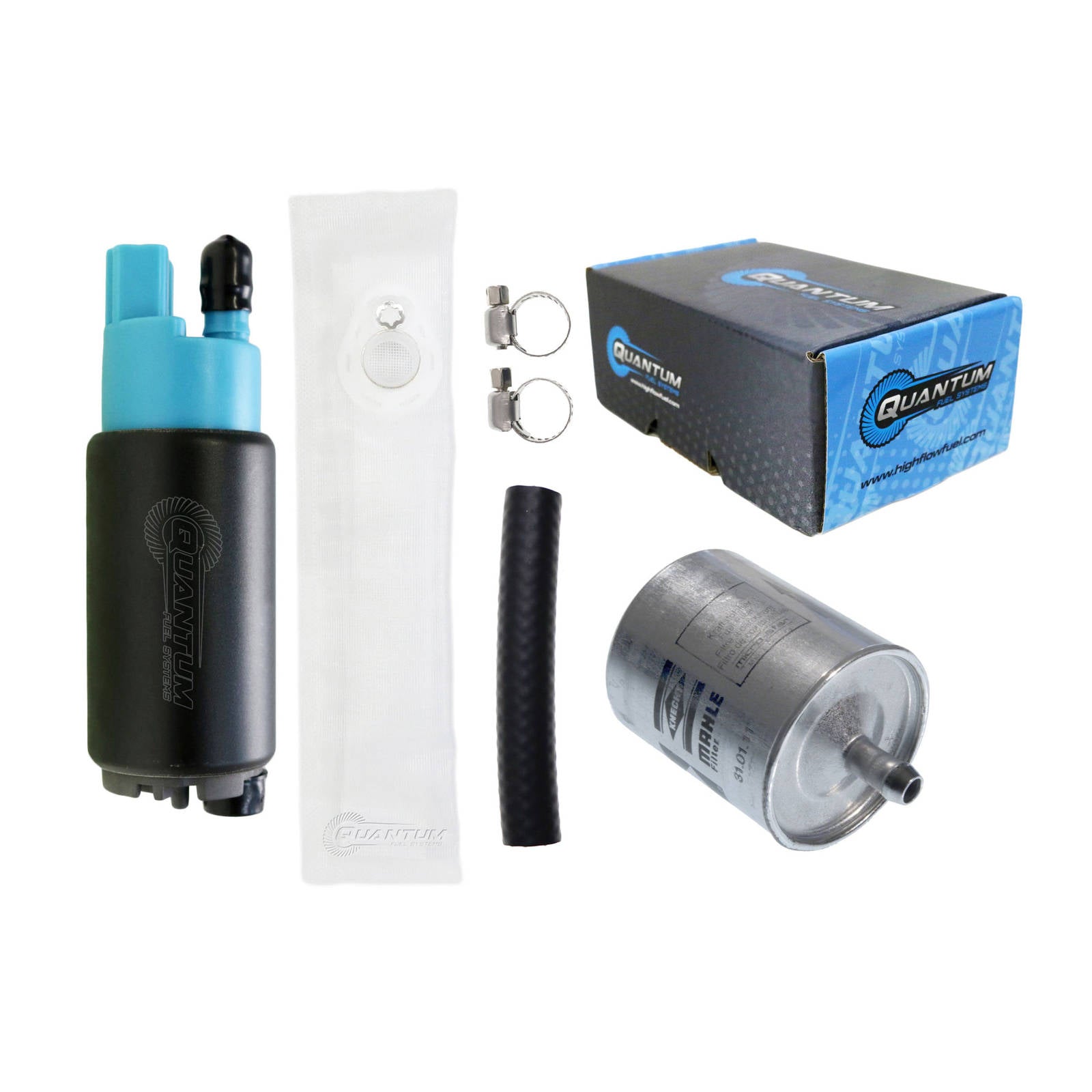 New QUANTUM In-Tank EFI Fuel Pump With Fuel Filter #QFHFP382DF