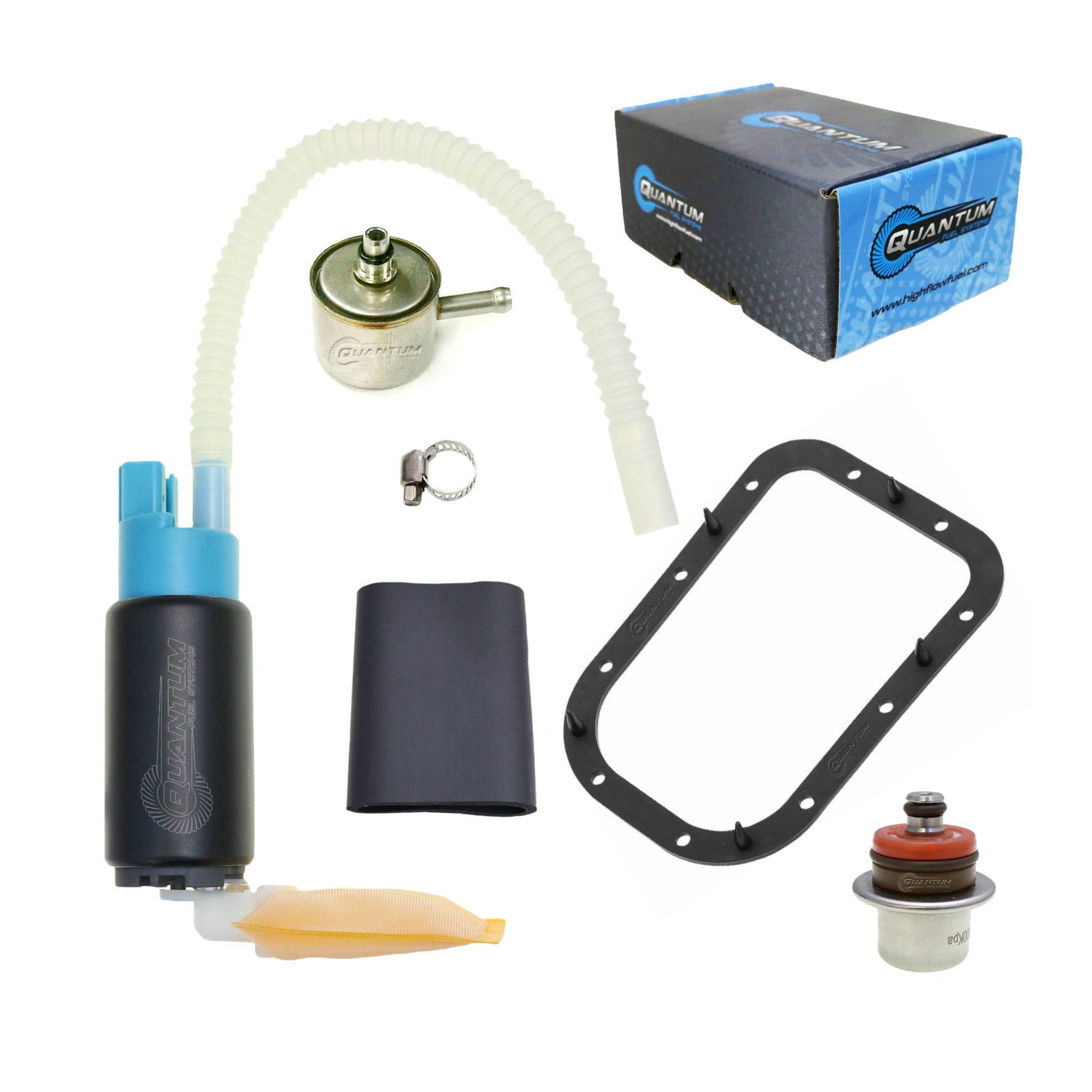 QUANTUM In-Tank EFI Fuel Pump With Regulator Tank Seal Filter #QFHFP382HDR2T3F | Australian Moto Spares