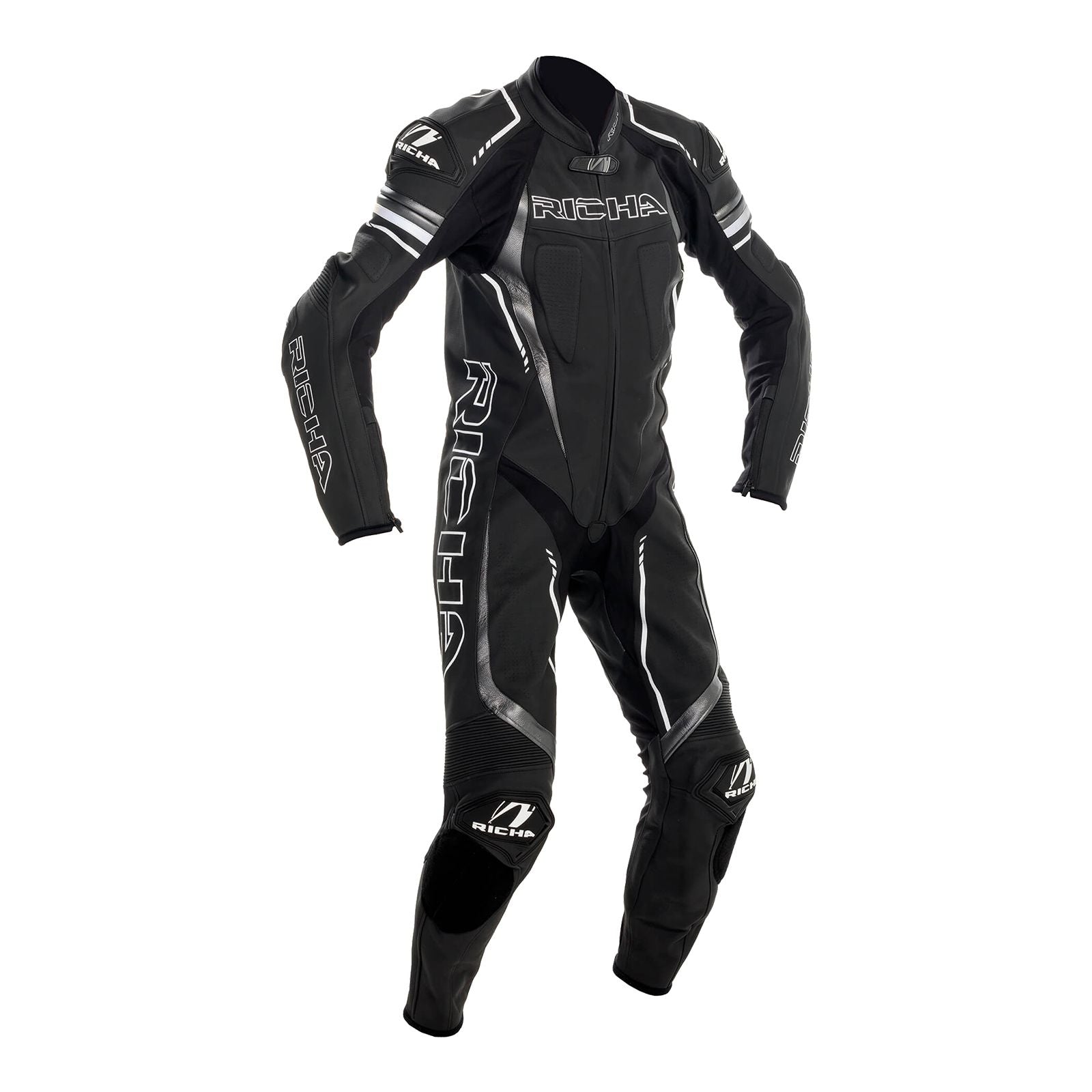 New RICHA FRANCORCHAMPS 1PC SUIT BLK//GRY SML // EU48 // 38 -INDENT RALSFRCBG48