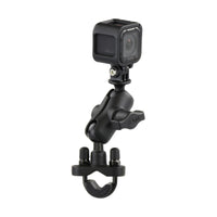 RAM MOUNTS Handlebar U-Bolt Double Ball Mount With Action Camera Adapter