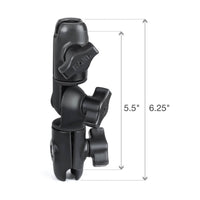 New RAM MOUNTS Composite Double Socket Swivel & Ratchet ARM #RAPB2002U