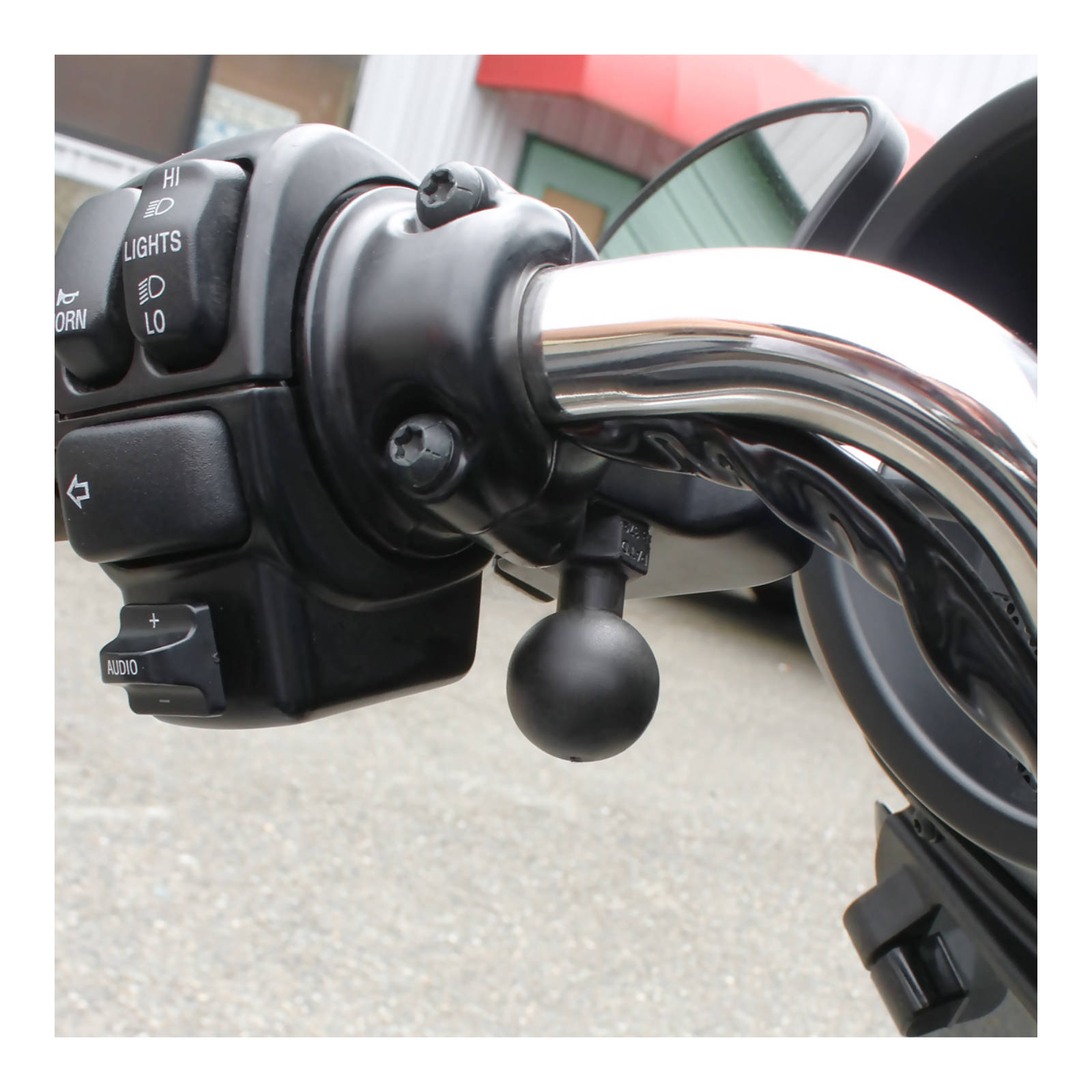 RAM MOUNTS Tough-Ball Mirror Base For Harley-Davidson Motorcycles #RAPB379HA1U