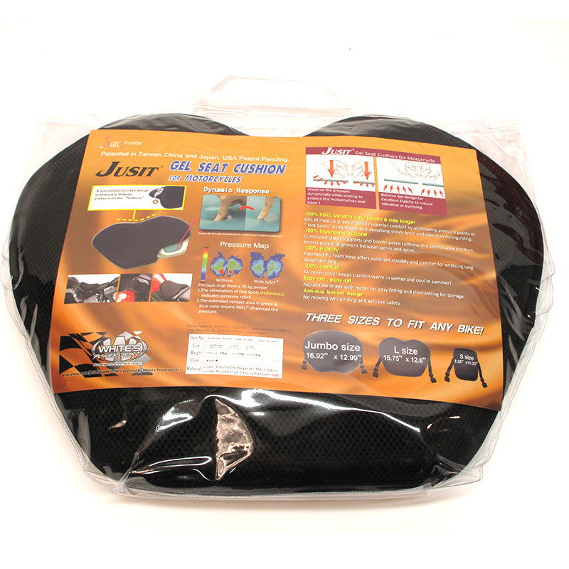 New WHITES Jusit Gel Seat Pad - Large #SCJGSL