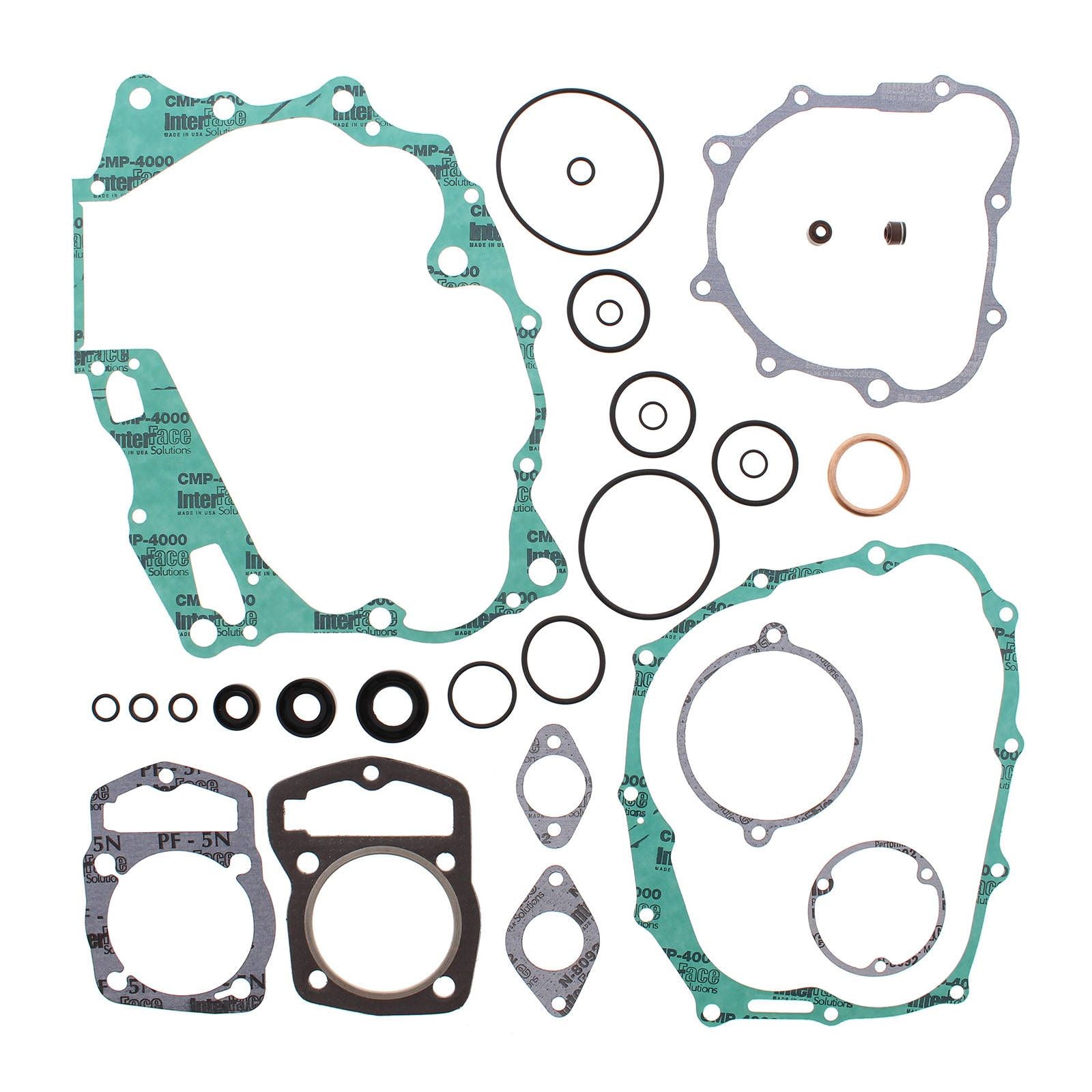 New VERTEX Engine Complete Gasket Set With Oil Seals For Honda #VER811242