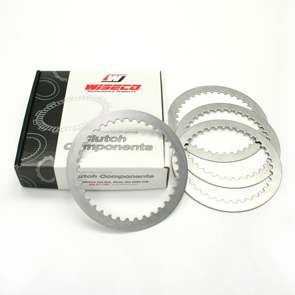WISECO Clutch Plate Kit - Steel For KAWASAKI KX60, KDX80, KX80, KX65 W-WPPS007