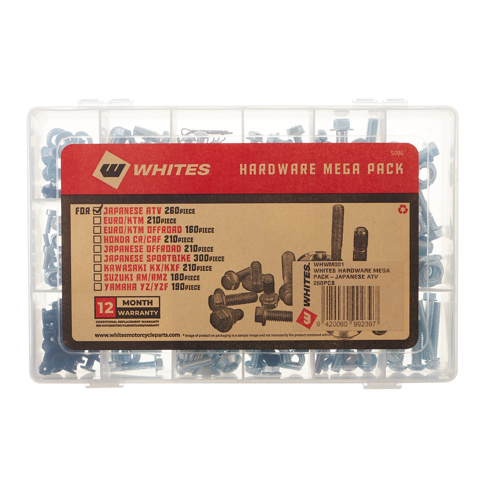 New WHITES Hardware Mega Pack For Japanese ATV 260Pcs #WHWM001