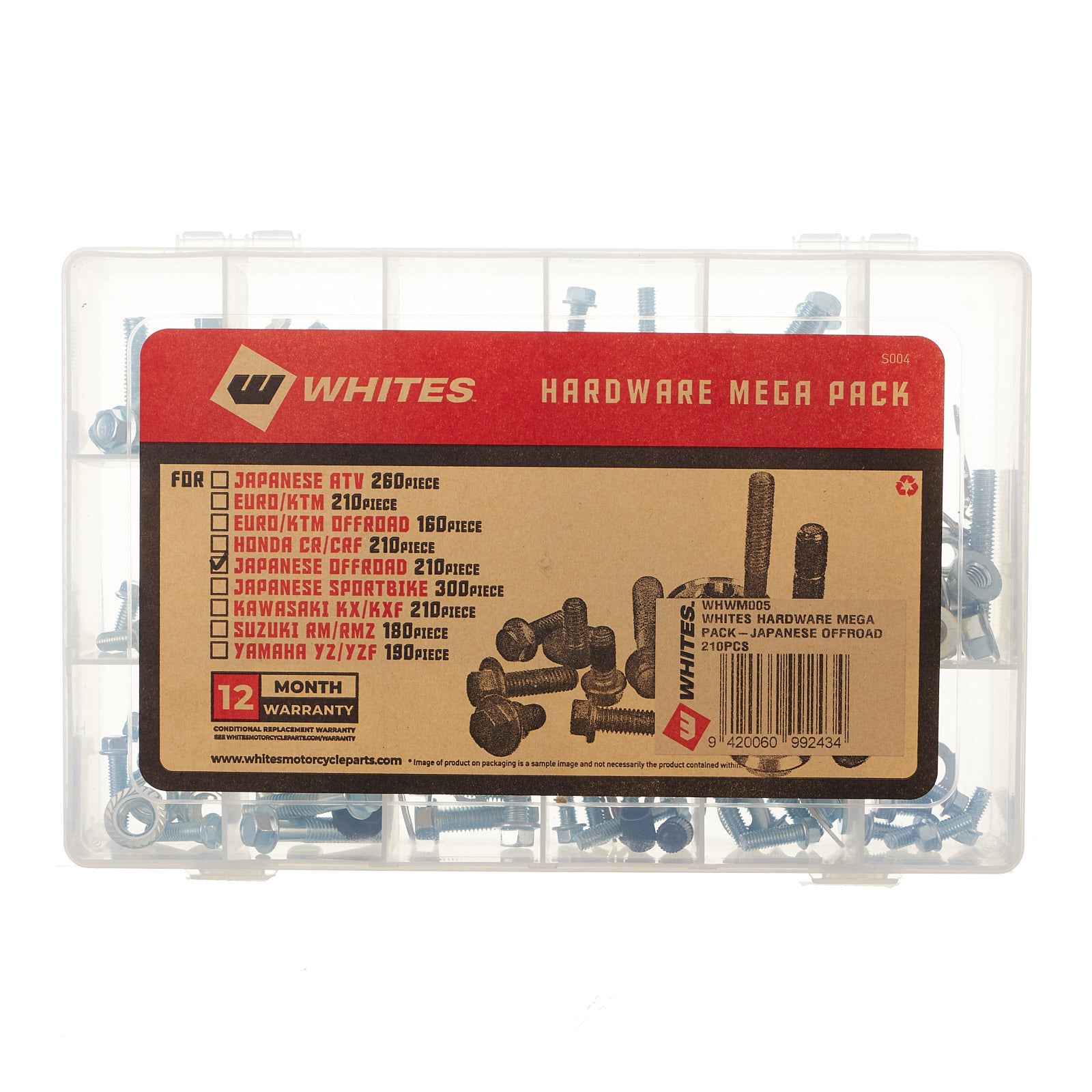New WHITES Hardware Mega Pack For Japanese Off-Road 210Pcs #WHWM005