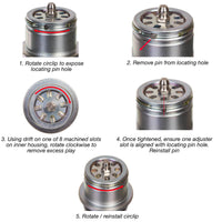 New WHITES Motorcycle Ball Joint Plus - Heavy Duty Adjustable #WPBJP18001