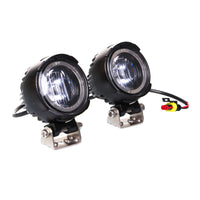 New WHITES LED Light 60mm Lens - Pair - Osram LED With Harness #WPEL60P