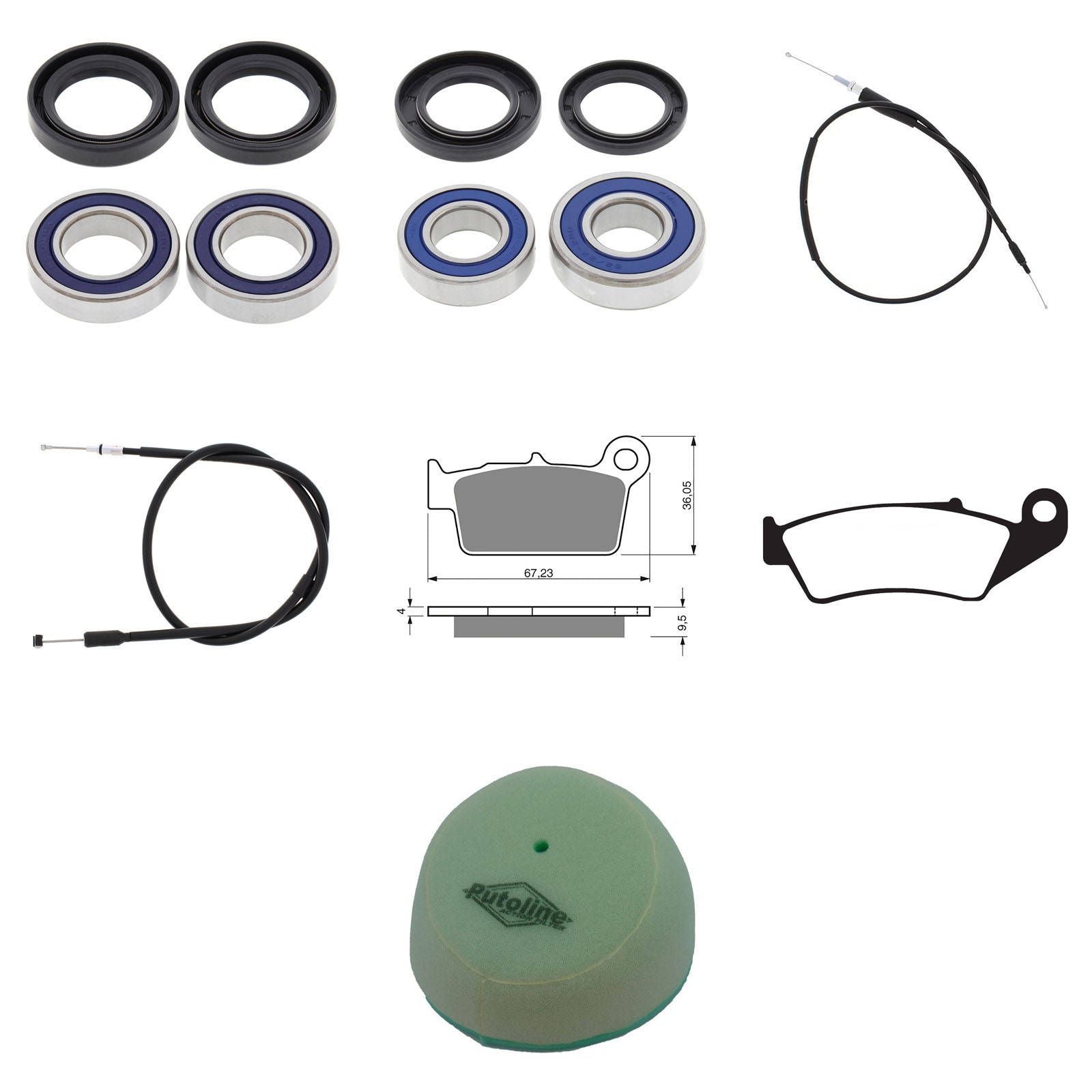 New WHITES Off Road Refurb Kit For Yamaha YZ125 2006 #WPRDB07016